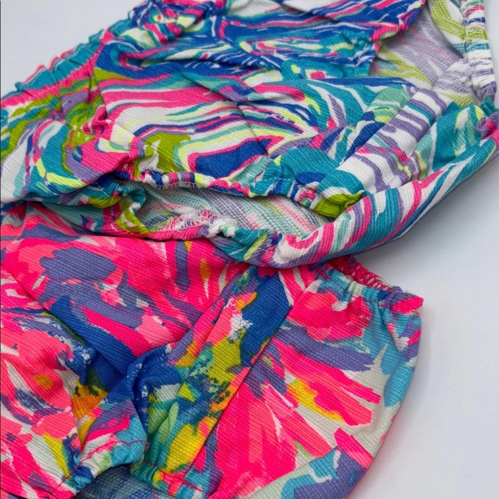 NWOT 2PC Lilly Pulitzer Vibrant Neon Infant 12-18M Diaper Covers